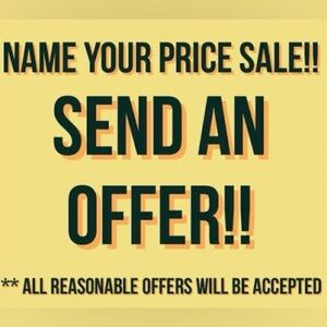 Closet BLOWOUT! Find your best way to save! ALL offers considered.